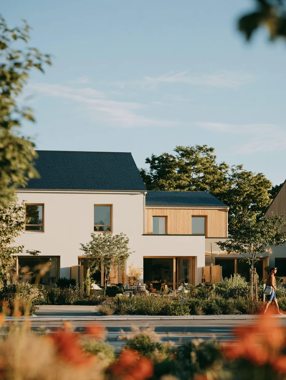 Maisons neuves individuelles avec jardin