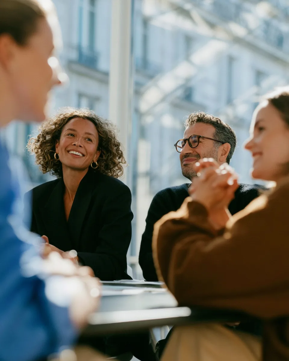 Conseillers du Cabinet IGC Cachan en rendez-vous avec des clients